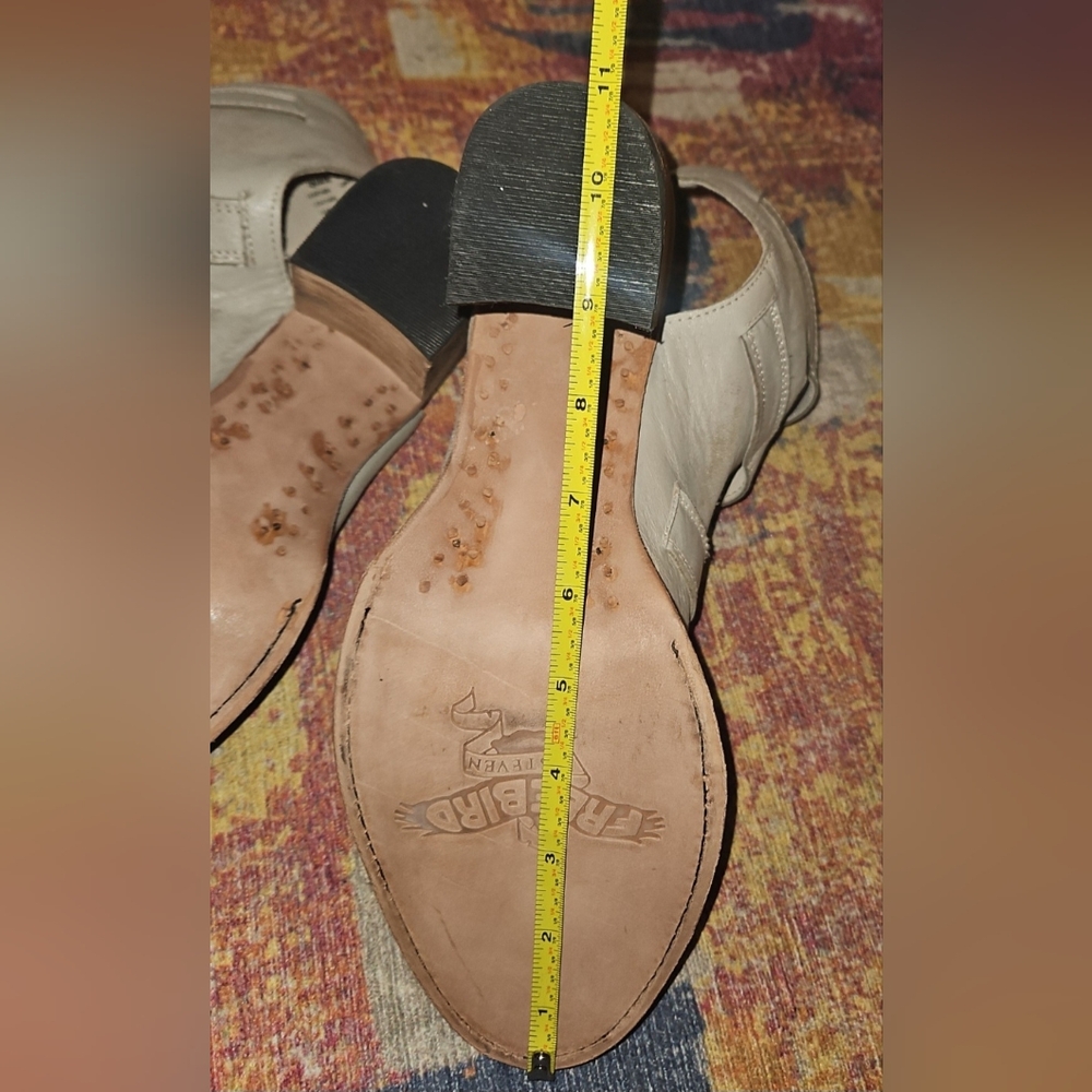 Freebird by Steven Quail Bootie Sandal Open Toe Boho Distressed Size 12 - Picture 16 of 16